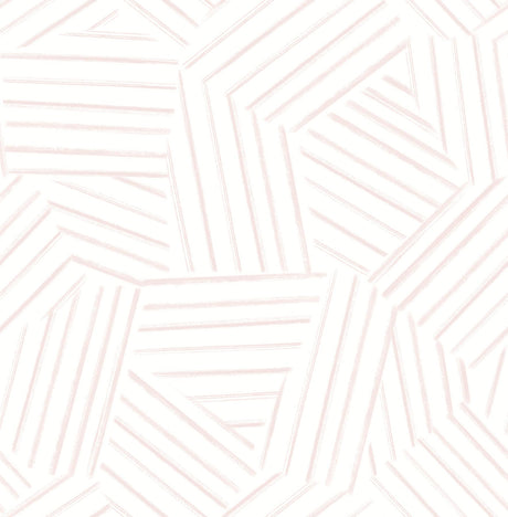 A-Street Prints Helene Pink Geometric Lines Wallpaper