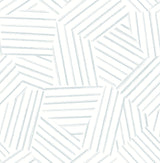 A-Street Prints Helene Sky Blue Geometric Lines Wallpaper
