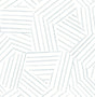 A-Street Prints Helene Sky Blue Geometric Lines Wallpaper