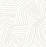 A-Street Prints Helene Taupe Geometric Lines Wallpaper