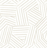 A-Street Prints Helene Taupe Geometric Lines Wallpaper