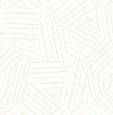 A-Street Prints Helene Pearl Geometric Lines Wallpaper