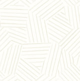 A-Street Prints Helene Pearl Geometric Lines Wallpaper