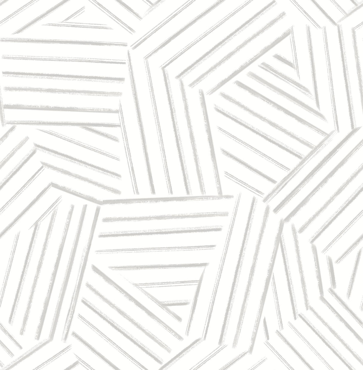 A-Street Prints Helene Pewter Geometric Lines Wallpaper