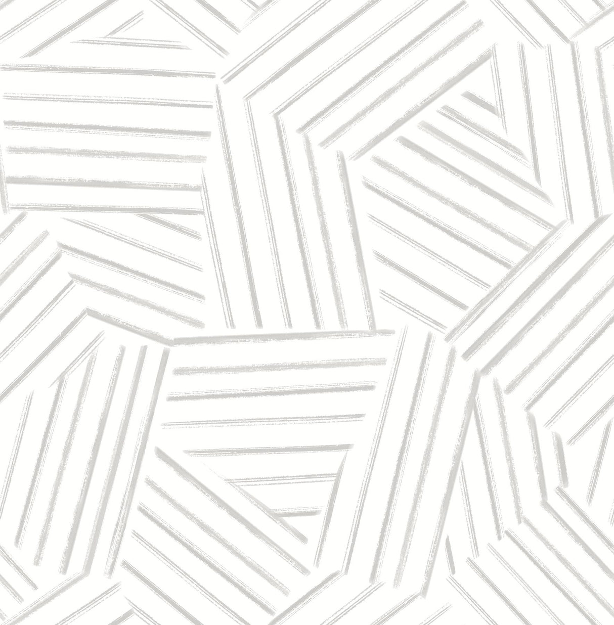 A-Street Prints Helene Pewter Geometric Lines Wallpaper