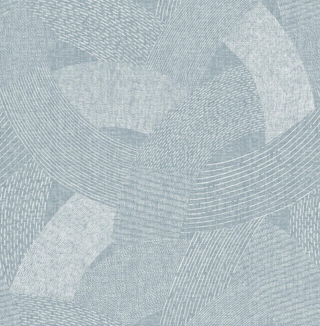 A-Street Prints Tania Denim Woven Abstract Wallpaper