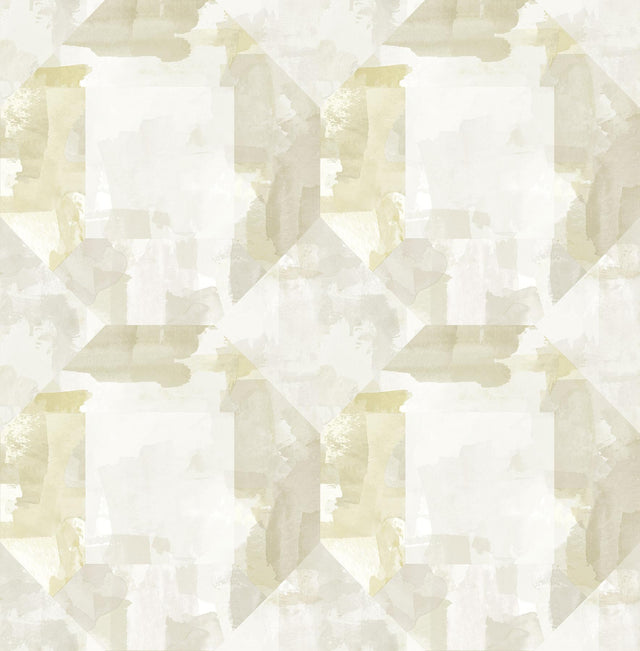 A-Street Prints Perrin Olive Gem Geometric Wallpaper
