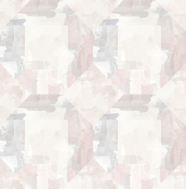 A-Street Prints Perrin Lavender Gem Geometric Wallpaper
