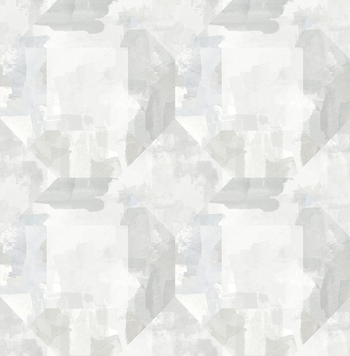 A-Street Prints Perrin Light Grey Gem Geometric Wallpaper