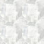 A-Street Prints Perrin Light Grey Gem Geometric Wallpaper