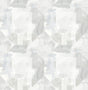 A-Street Prints Perrin Light Grey Gem Geometric Wallpaper