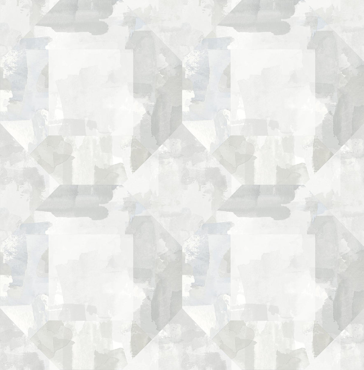 A-Street Prints Perrin Light Grey Gem Geometric Wallpaper