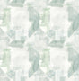 A-Street Prints Perrin Sea Green Gem Geometric Wallpaper