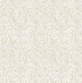 A-Street Prints Elma Taupe Fiddlehead Wallpaper