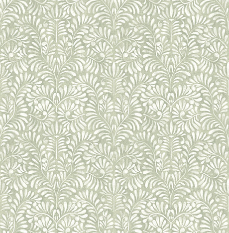 A-Street Prints Elma Sage Fiddlehead Wallpaper