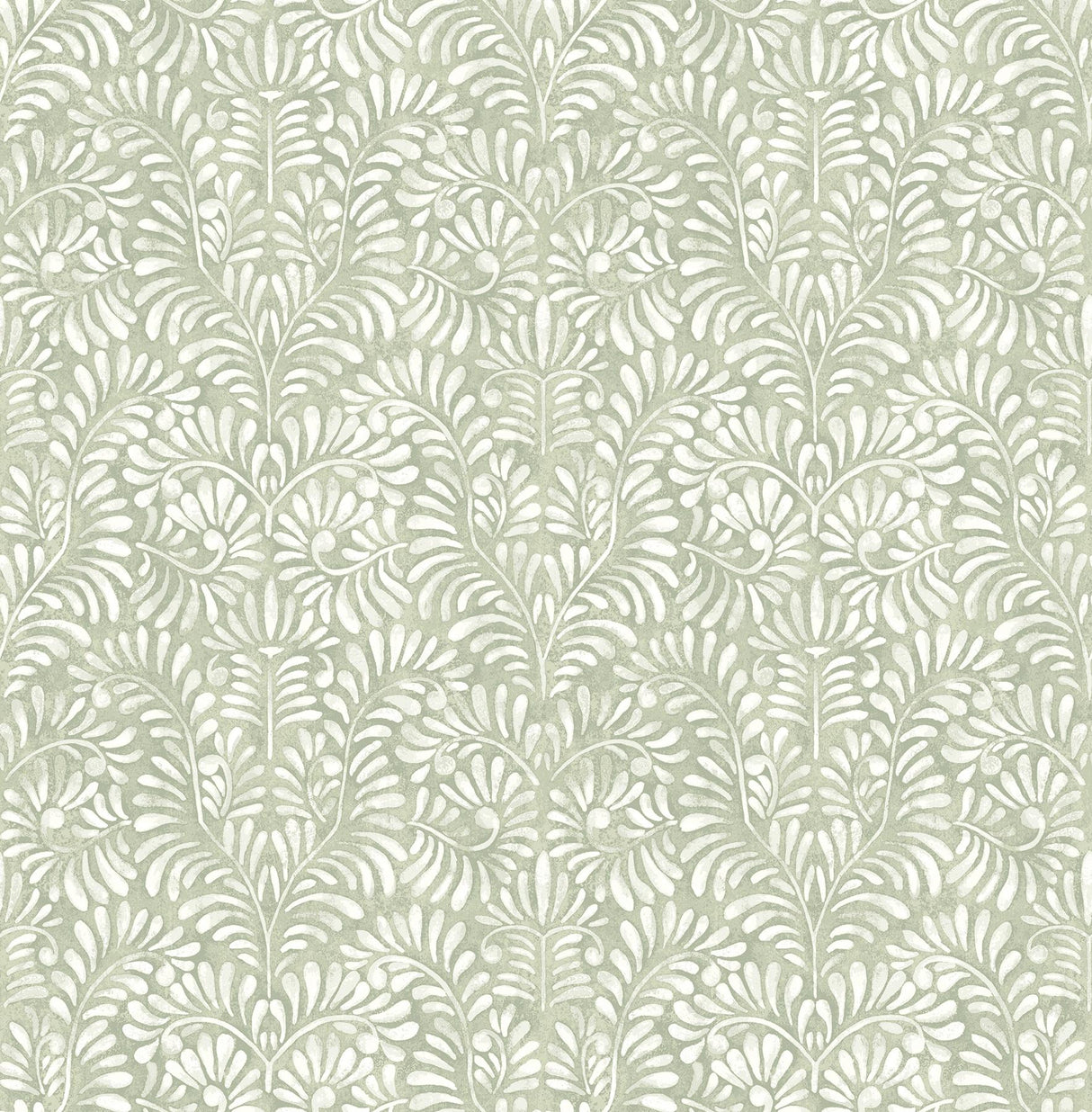 A-Street Prints Elma Sage Fiddlehead Wallpaper