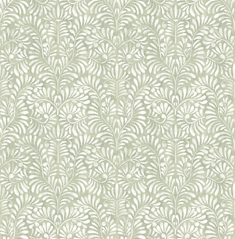 A-Street Prints Elma Sage Fiddlehead Wallpaper