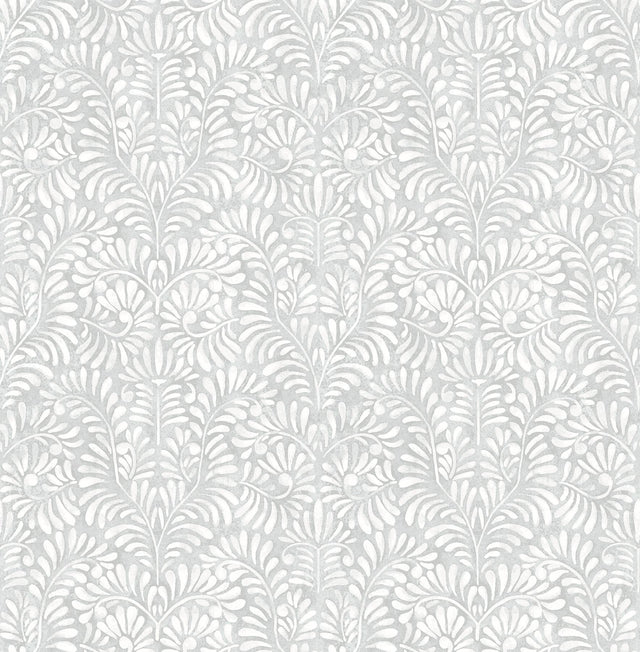 A-Street Prints Elma Sterling Fiddlehead Wallpaper