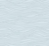 A-Street Prints Galyn Sky Blue Pearlescent Wave Wallpaper