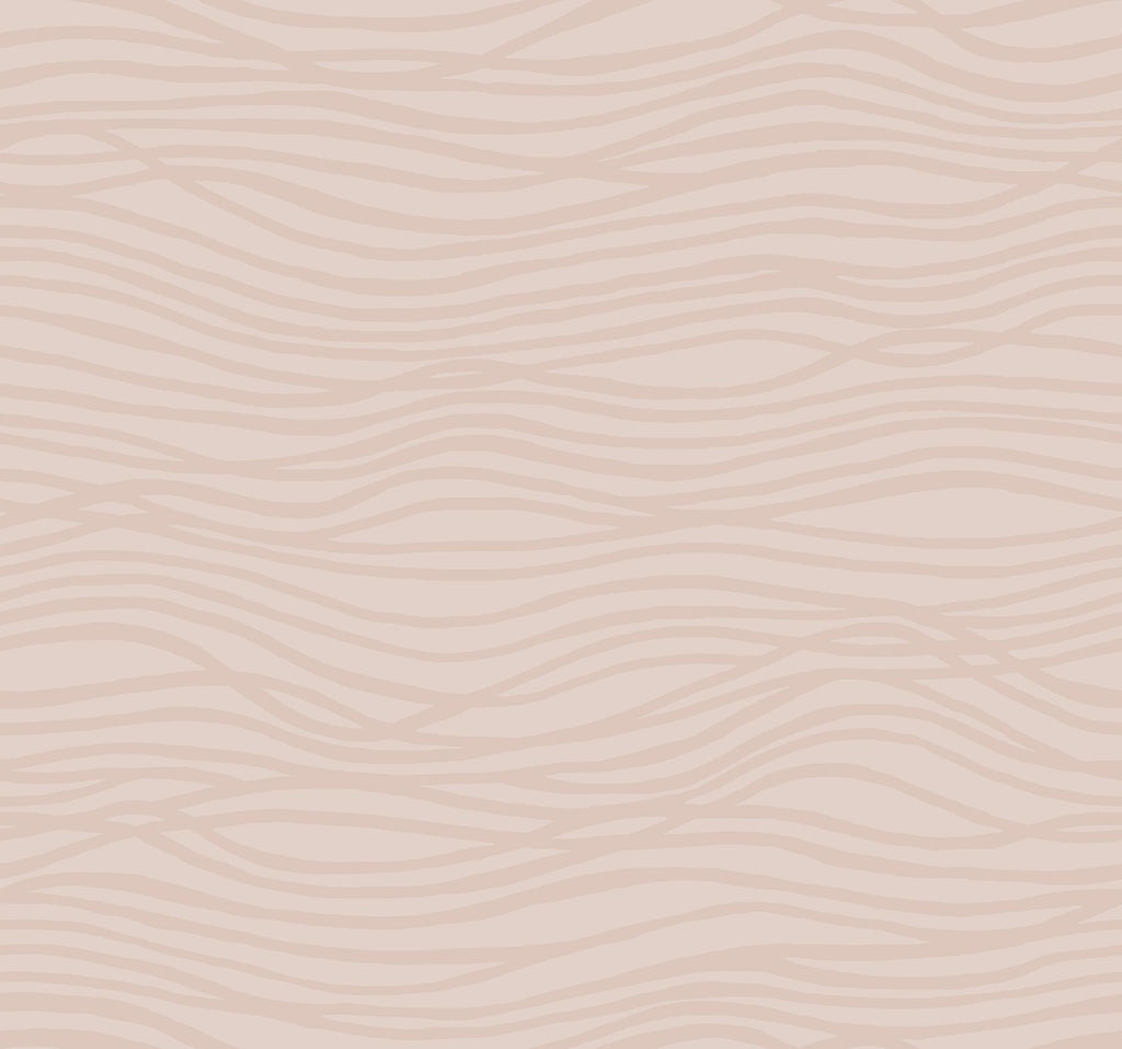 A-Street Prints Galyn Rose Gold Pearlescent Wave Wallpaper