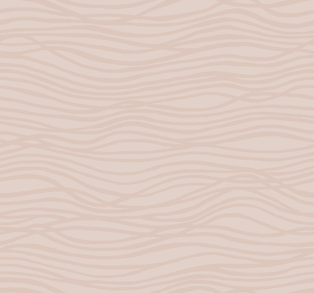 A-Street Prints Galyn Rose Gold Pearlescent Wave Wallpaper