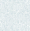 A-Street Prints Ramble Blue Geometric Wallpaper