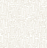 A-Street Prints Ramble Taupe Geometric Wallpaper