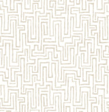 A-Street Prints Ramble Taupe Geometric Wallpaper