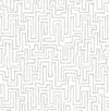 A-Street Prints Ramble Grey Geometric Wallpaper