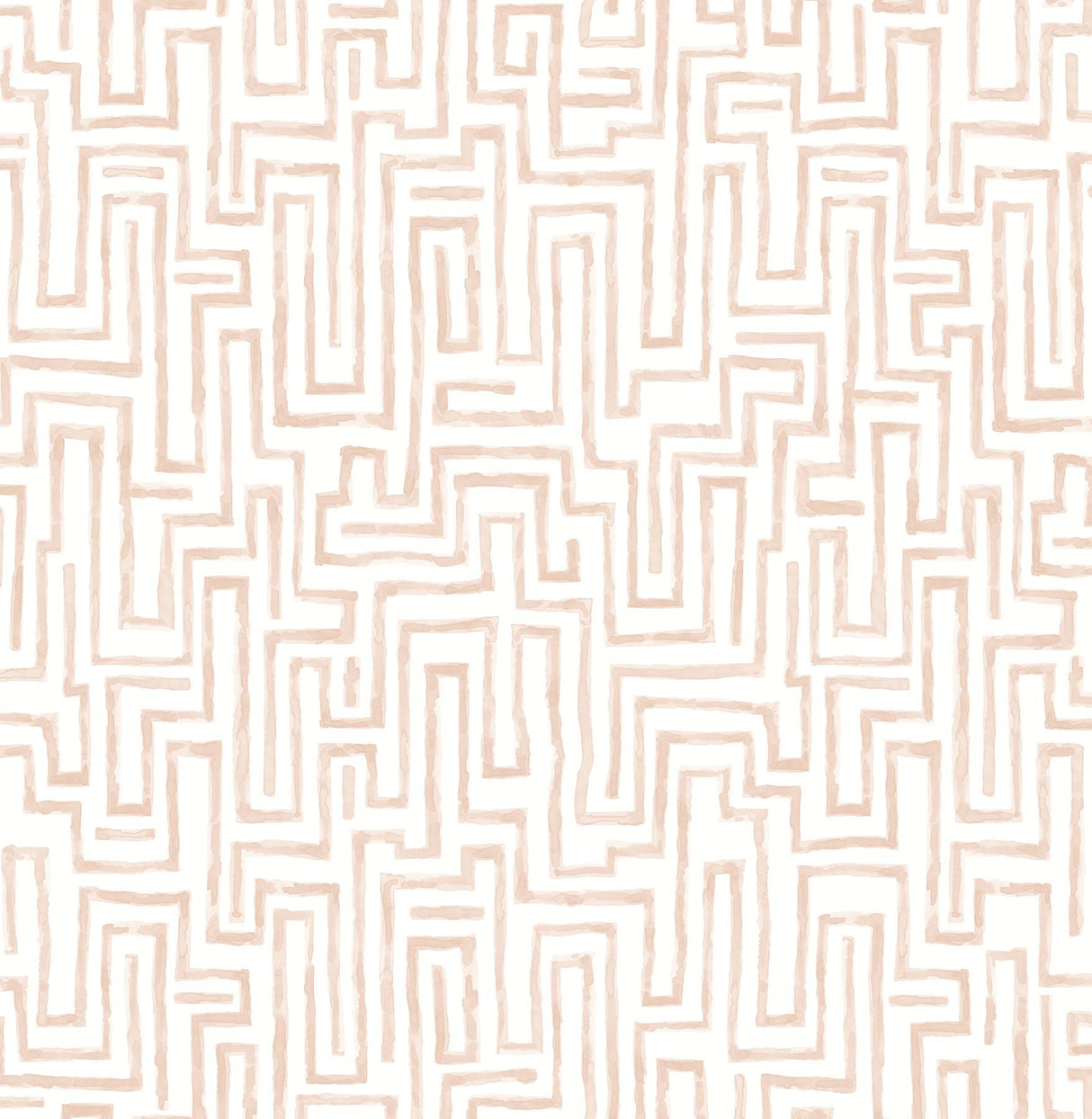 A-Street Prints Ramble Blush Geometric Wallpaper