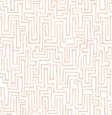 A-Street Prints Ramble Blush Geometric Wallpaper