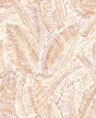A-Street Prints Fildia Orange Botanical Wallpaper