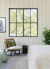 A-Street Prints Alena Light Grey Soft Stripe Wallpaper