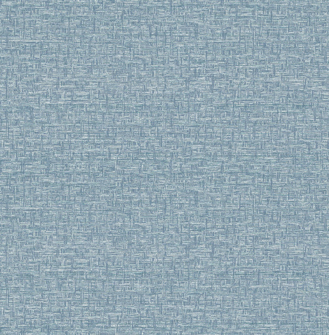 A-Street Prints Minerva Denim Texture Geometric Wallpaper
