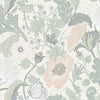 A-Street Prints Anemone Light Grey Floral Wallpaper