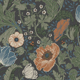 A-Street Prints Anemone Multicolor Floral Wallpaper