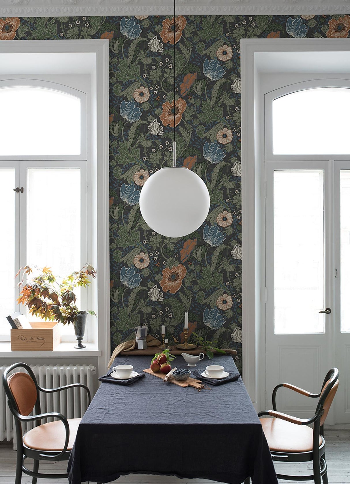 A-Street Prints Anemone Multicolor Floral Wallpaper