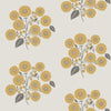 Brewster Home Fashions Mustard Grey Strawflower Peel & Stick Wallpaper