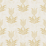 Brewster Home Fashions Mustard Parrot Tulip Peel & Stick Wallpaper