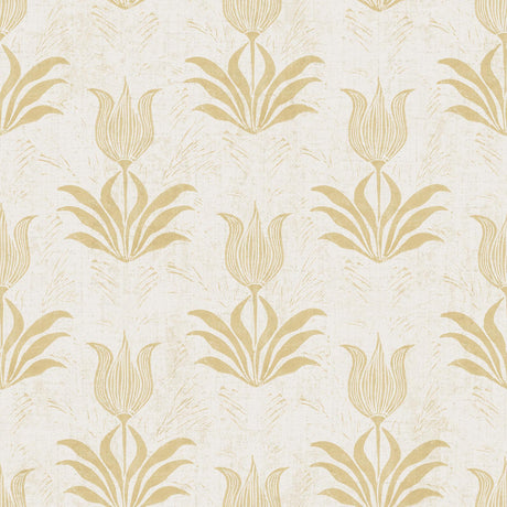 Brewster Home Fashions Mustard Parrot Tulip Peel & Stick Wallpaper