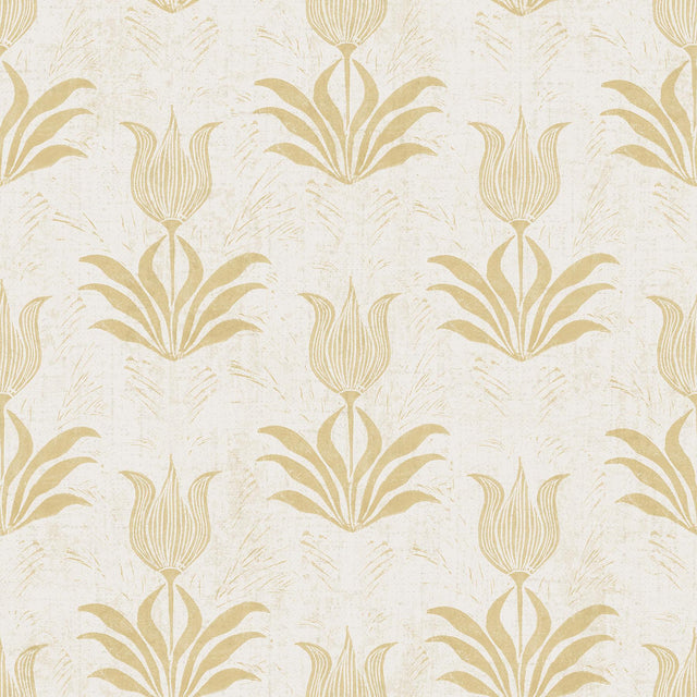 Brewster Home Fashions Mustard Parrot Tulip Peel & Stick Wallpaper