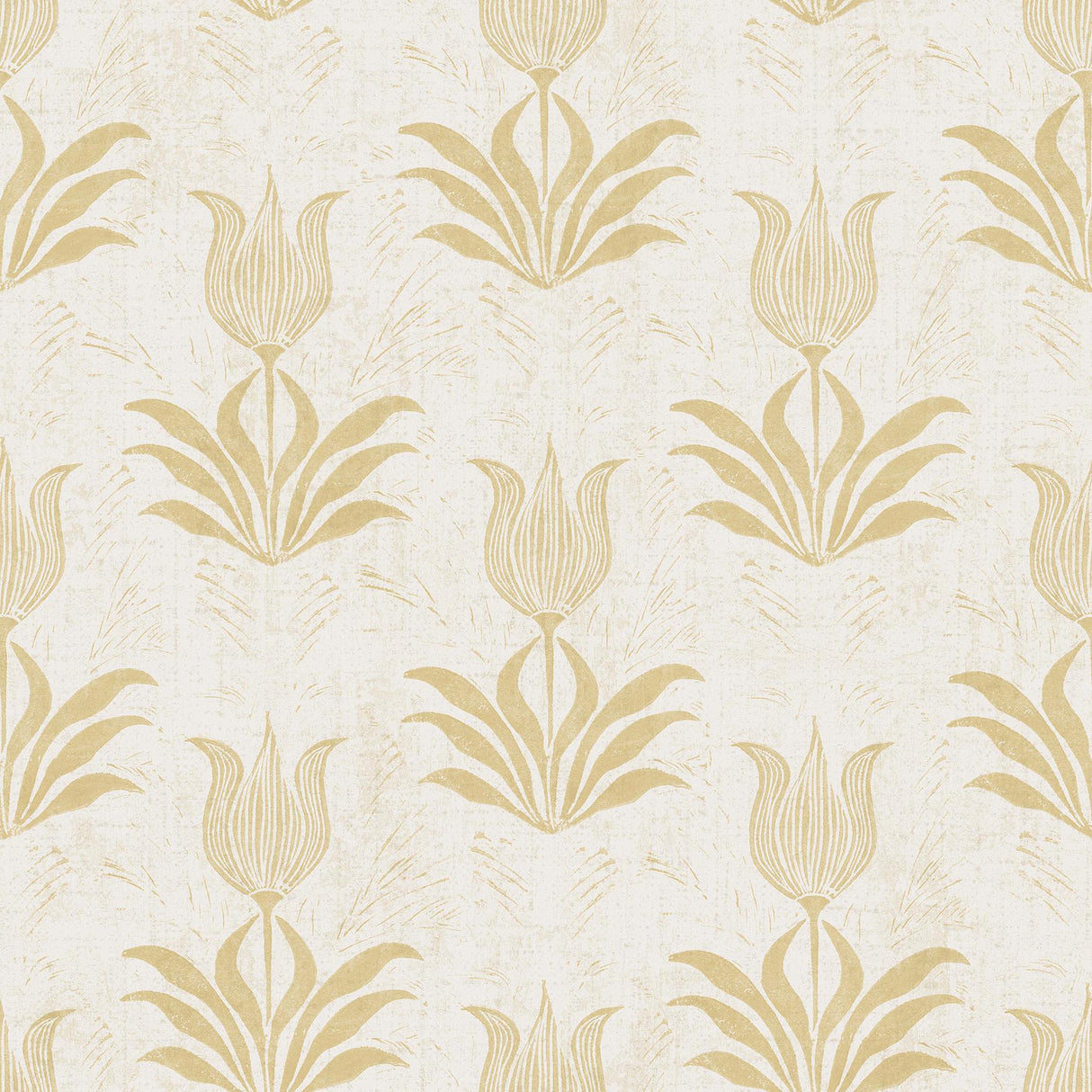 Brewster Home Fashions Mustard Parrot Tulip Peel & Stick Wallpaper