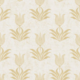 Brewster Home Fashions Mustard Parrot Tulip Peel & Stick Wallpaper
