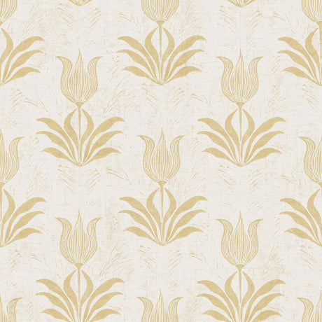 Brewster Home Fashions Mustard Parrot Tulip Peel & Stick Wallpaper