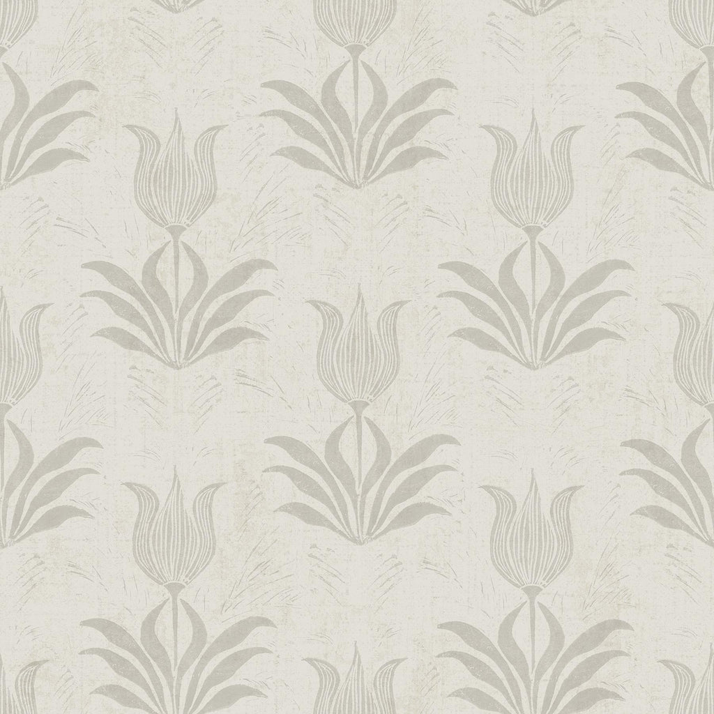 Brewster Home Fashions Grey Parrot Tulip Peel & Stick Wallpaper