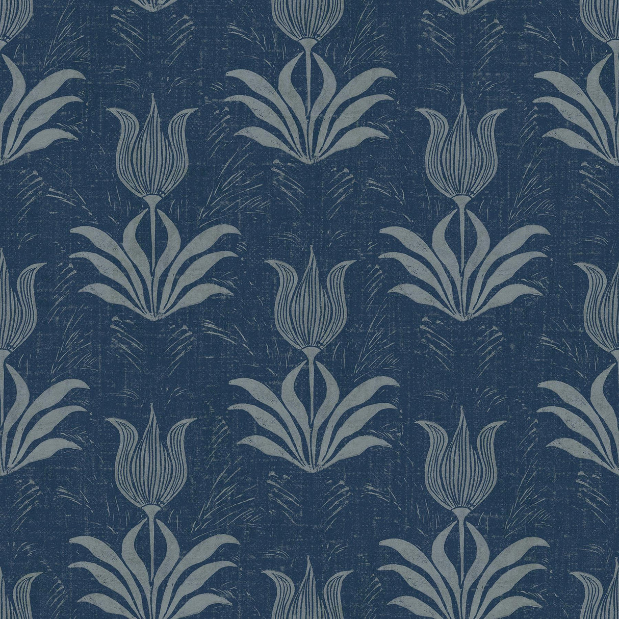 Brewster Home Fashions Navy Parrot Tulip Peel & Stick Wallpaper