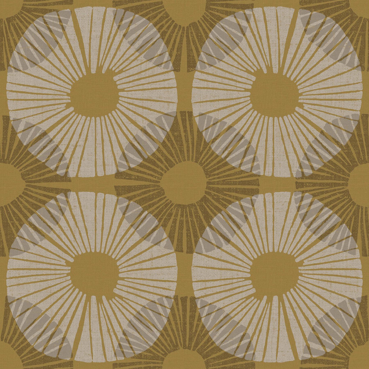 Brewster Home Fashions Mustard Superbloom Peel & Stick Wallpaper