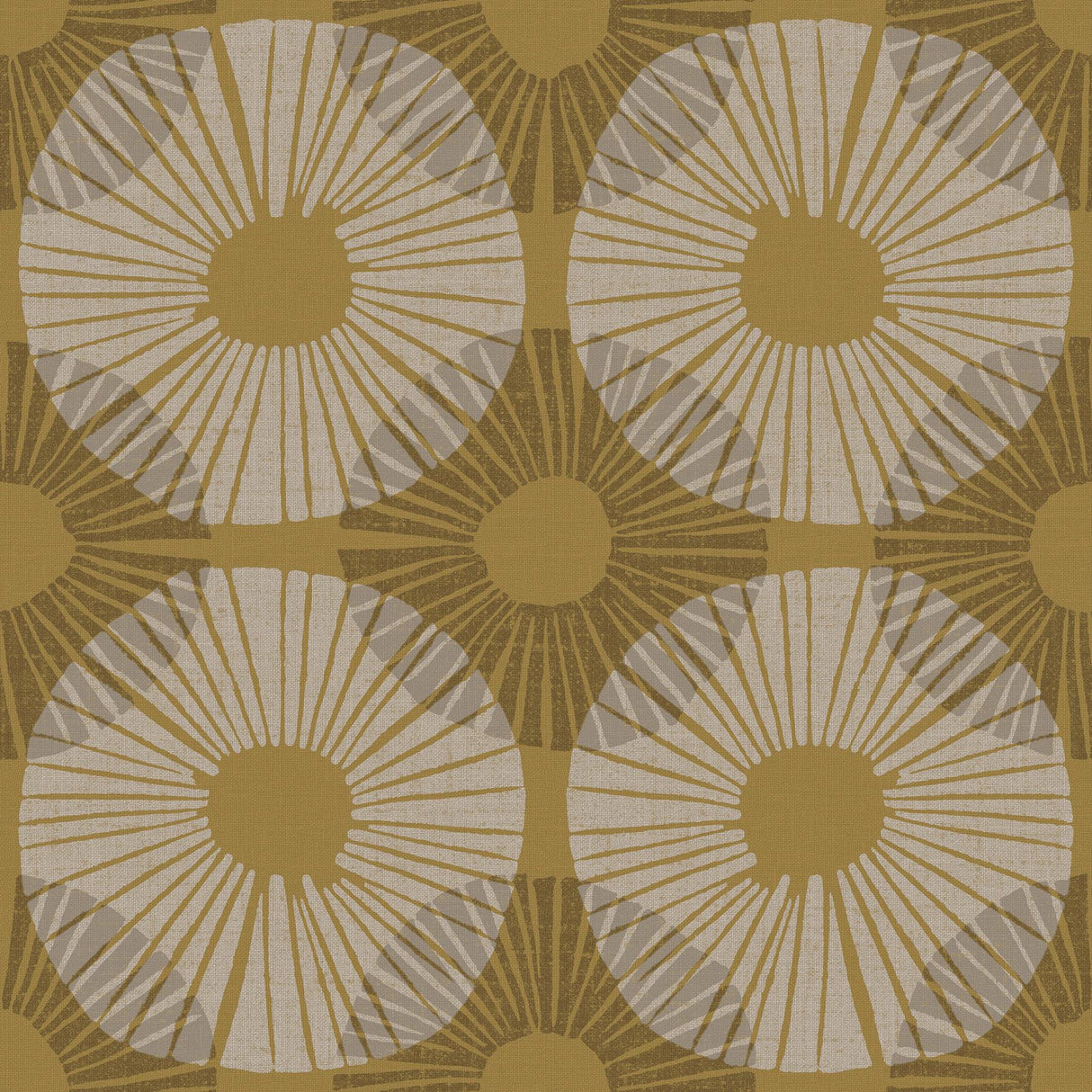 Brewster Home Fashions Mustard Superbloom Peel & Stick Wallpaper
