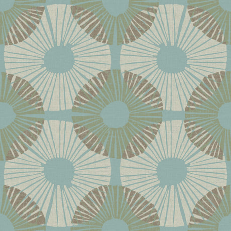 Brewster Home Fashions Aqua Chocolate Superbloom Peel & Stick Wallpaper