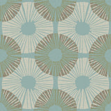 Brewster Home Fashions Aqua Chocolate Superbloom Peel & Stick Wallpaper
